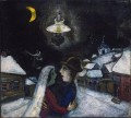 En la noche contemporáneo Marc Chagall
